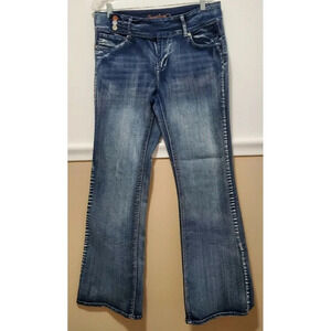 Spoon Jeans Distress Flare Boho Look Tag Size 35